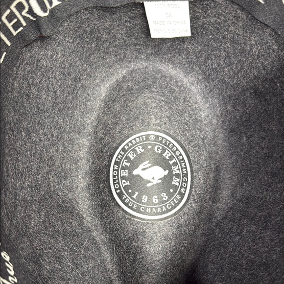 Peter Grimm Charcoal Fedora with Striped Accent - Picture 8 of 8